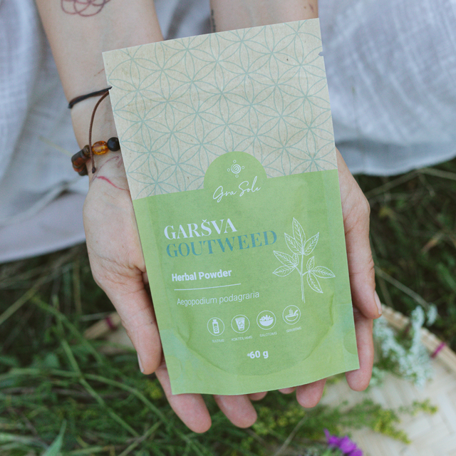 Grasole GARŠVA lapų milteliai 60g banelis