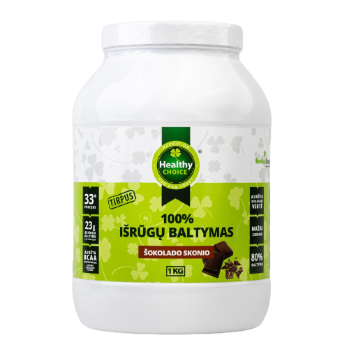 Healthy Choice 100% išrūgų baltymai akcija