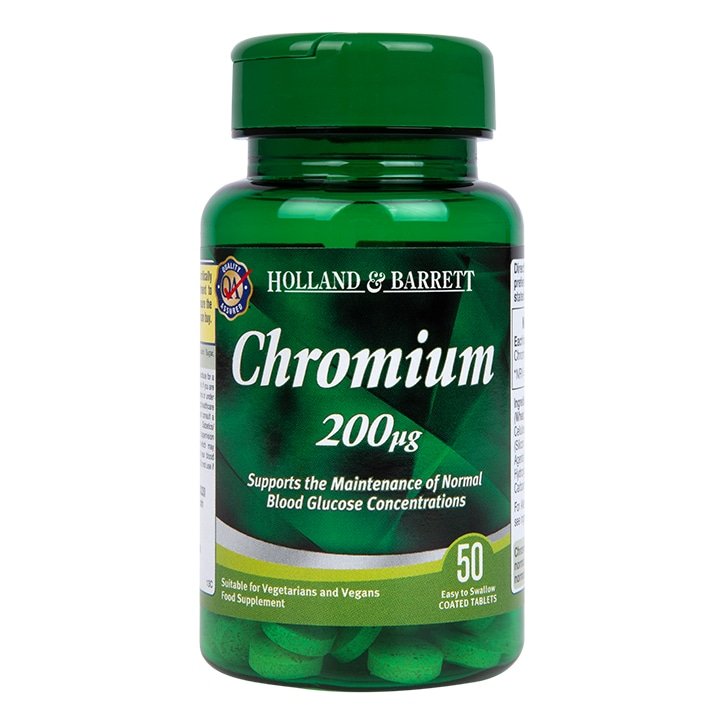 holland and barrett chromium 50 tablets kaina akcija