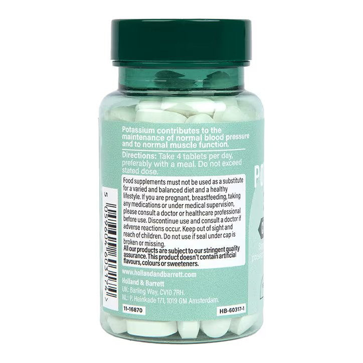 Holland & Barrett Potassium 120 Tablets kaina