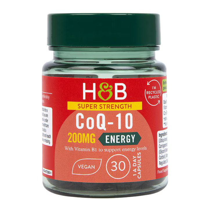 Holland & Barrett Super Strength Co-Q10 200mg 30 Capsules kaina