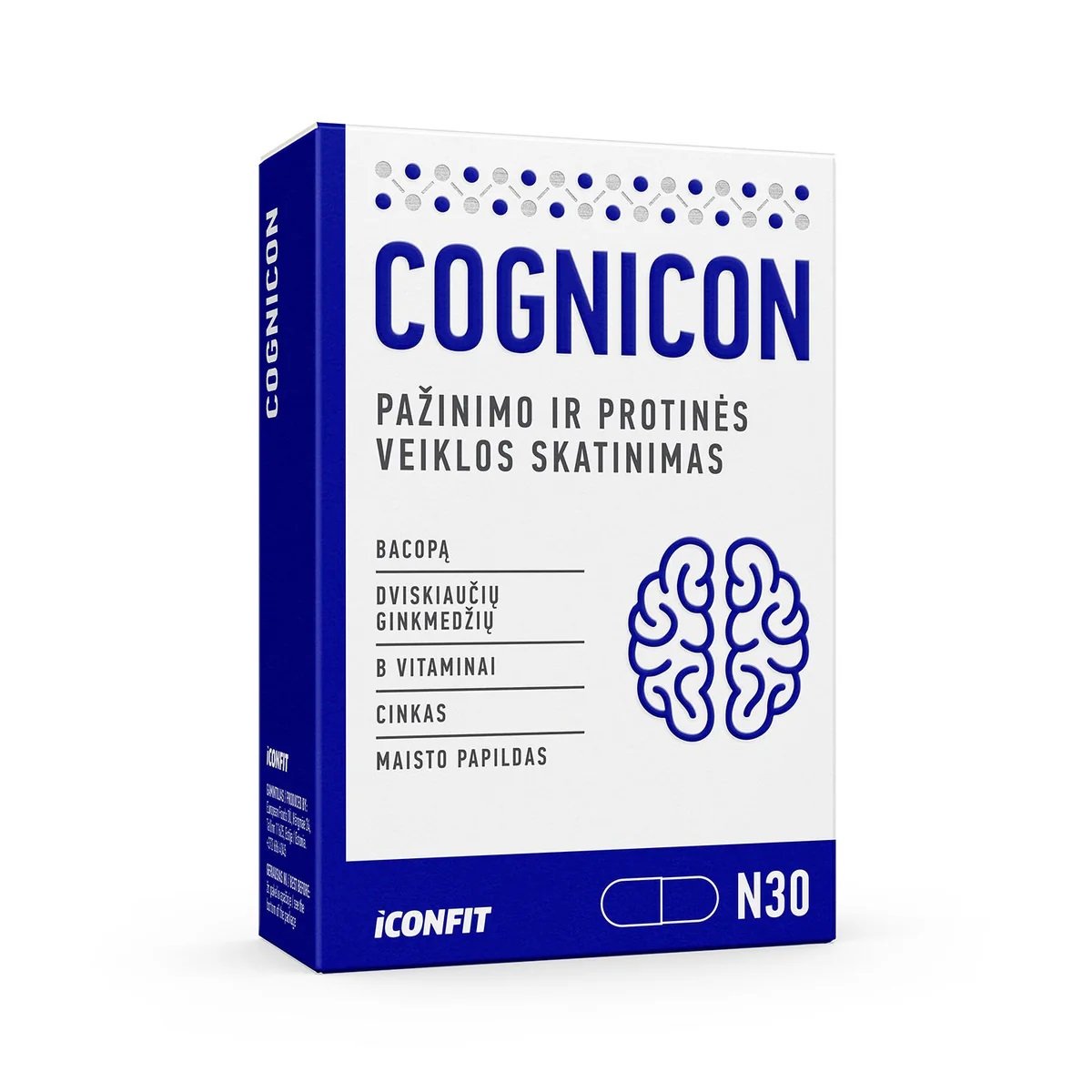 ICONFIT Cognicon (30 kapsulių) kaina