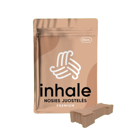 INHALE Premium Nosies Juostelės kaina