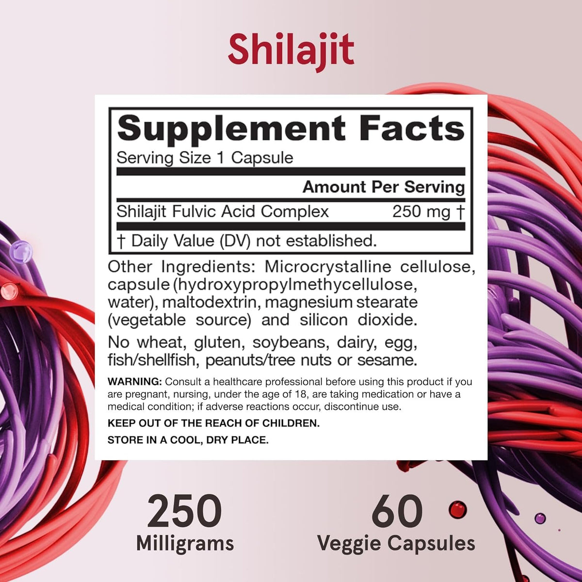 Jarrow Formulas Vegan Shilajit Fulvic Acid Complex - 60 vcaps sudetis