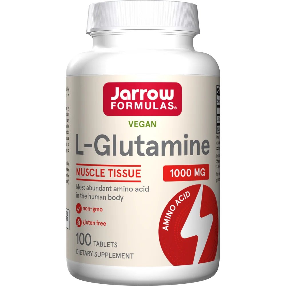 Jarrow Formulas® L-Glutamine, 1000mg - Easy-Solv® Tablets kaina