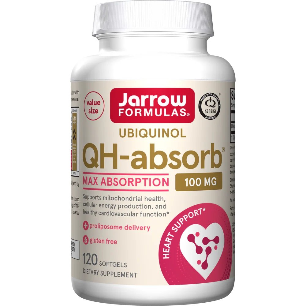 Jarrow Formulas® Ubiquinol QH-absorb, 100mg – 120 softgels kaina pirkti