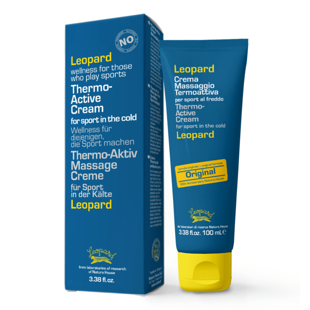 LEOPARD THERMOACTIVE CREAM terminis aktyvus masažinis kremas 100 ml kaina