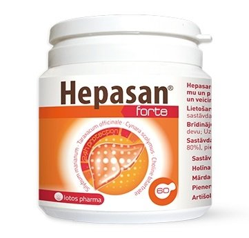 lotos Pharma Hepasan_Forte_60_caps kaina