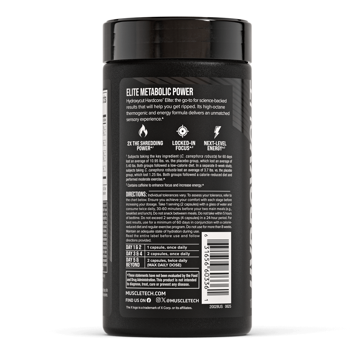 MuscleTech Hydroxycut Hardcore Elite – 100 kapsulių