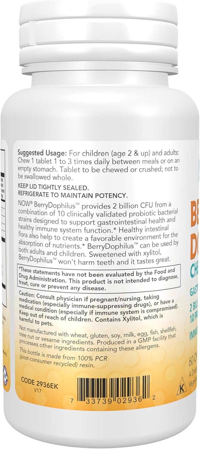 NOW Foods BerryDophilus vartojimas