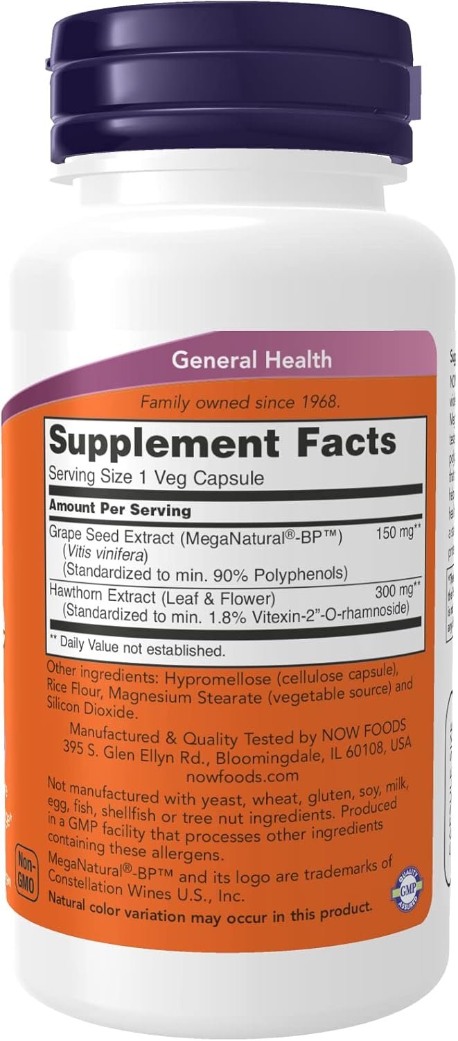 NOW Foods Blood Pressure Health 90 vcaps sudetis