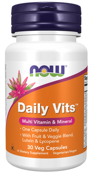 NOW Foods Daily Vits Multi 30 kaps. kaina
