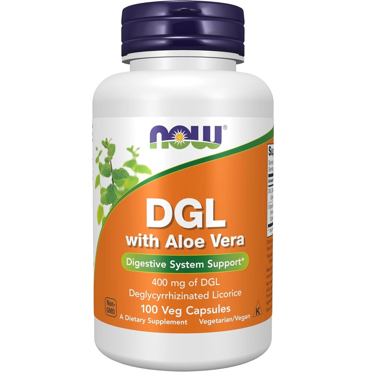 NOW Foods DGL with Aloe Vera - 100 vcaps