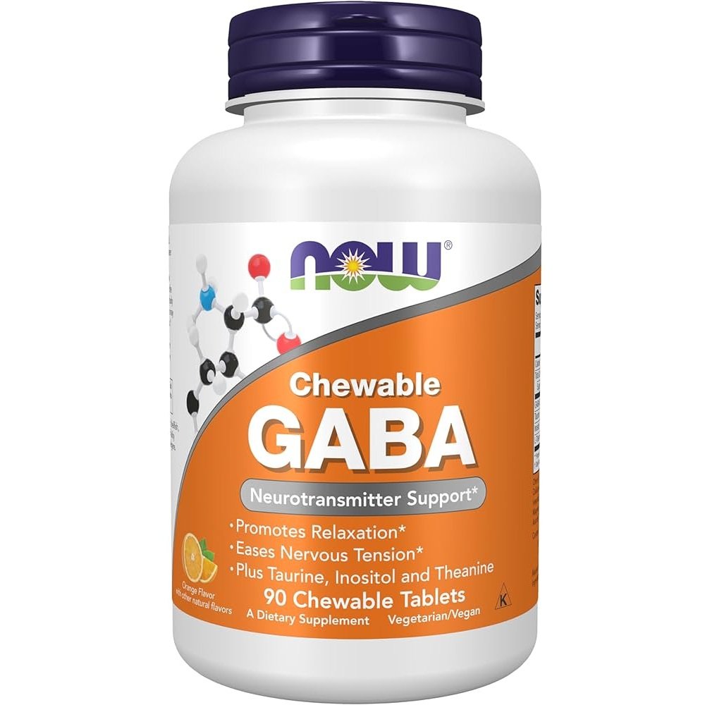NOW Foods GABA Chewable 90 tabs