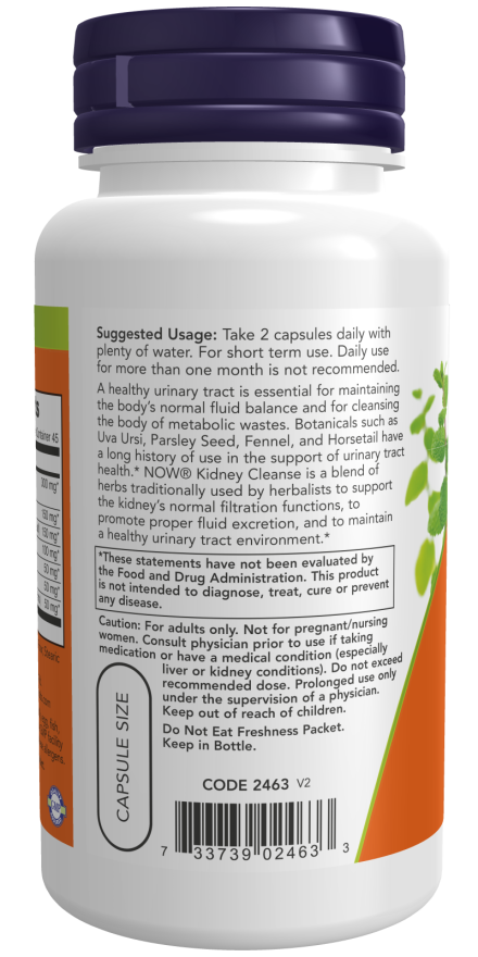 NOW Foods Kidney Cleanse 90 vcaps vartojimas