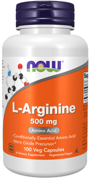 Now Foods L-Arginine 500mg - 100caps kaina