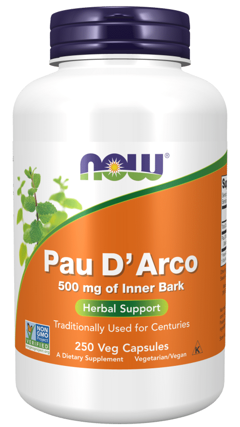 NOW Foods Pau D’Arco 500mg 250caps kaina