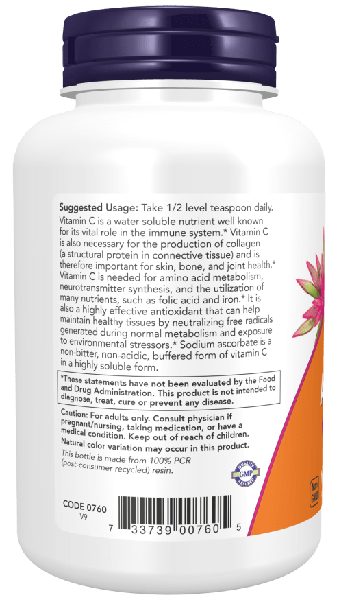 Now Foods Sodium Ascorbate Powder 227g pigu