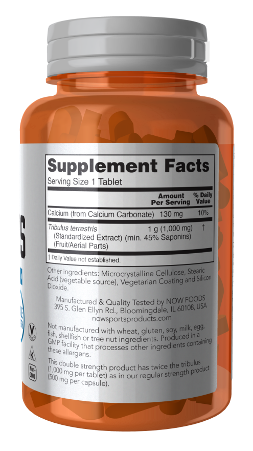 NOW Foods Tribulus 1000mg 90 tab sudetis