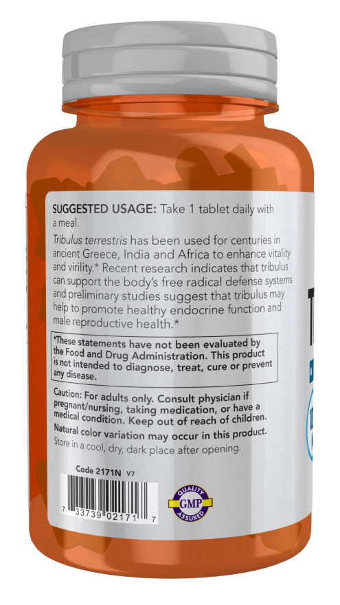 NOW Foods Tribulus 1000mg 90 tab vartojimas