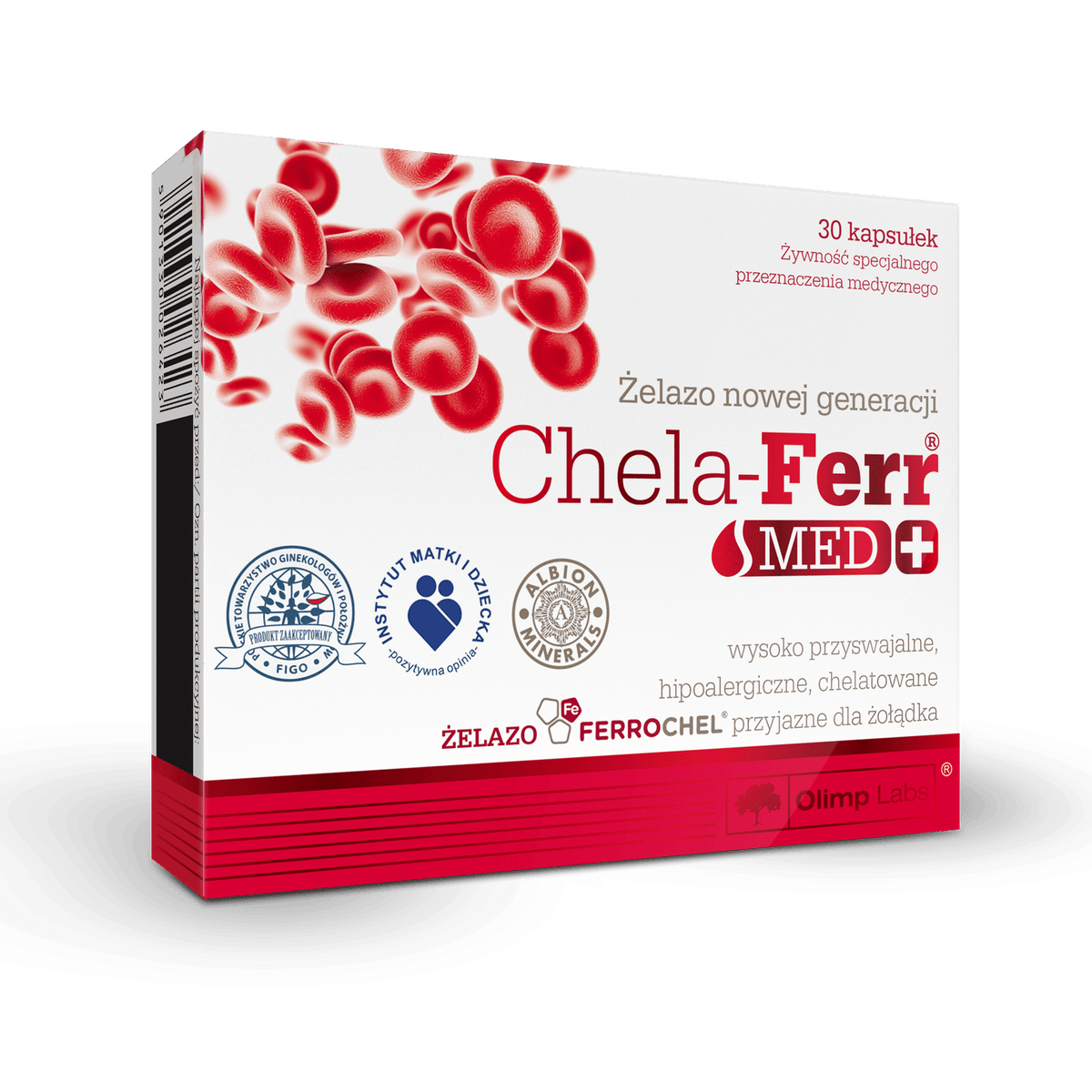 Olimp Chela-Ferr Med 30 caps kaina