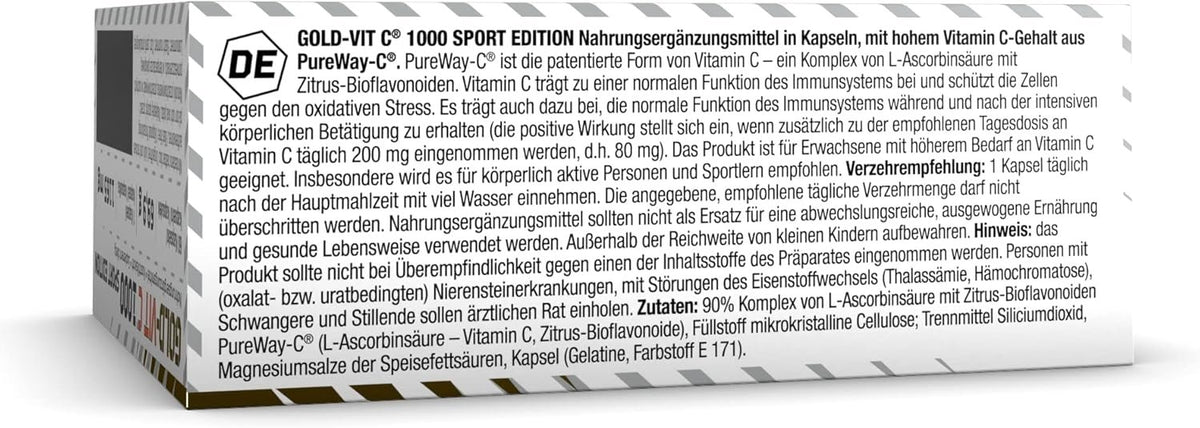 Olimp Gold-Vit C 1000 Sport Edition 60 Capsules Usage