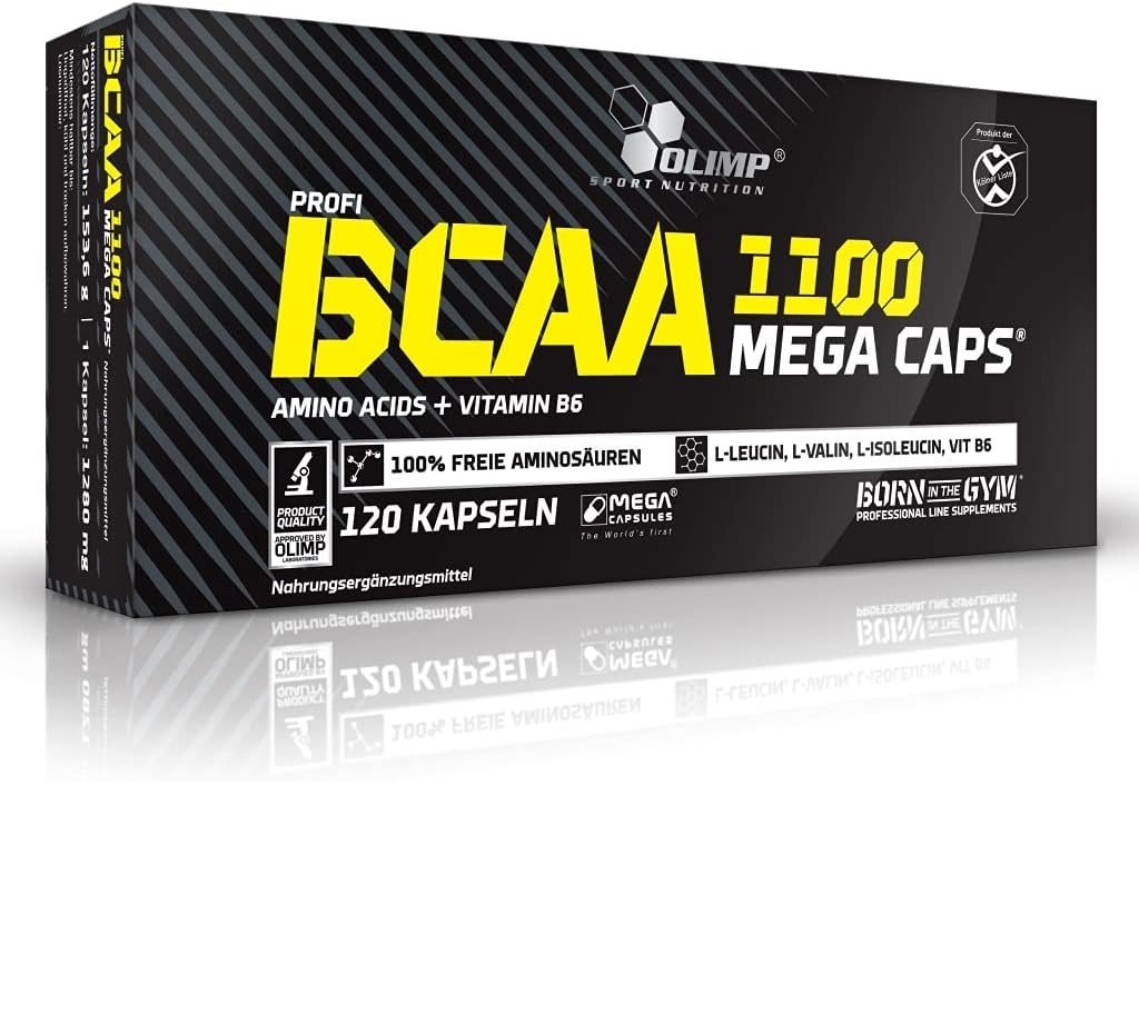 Olimp Nutrition BCAA 1100 Mega Caps - 120 caps kaina
