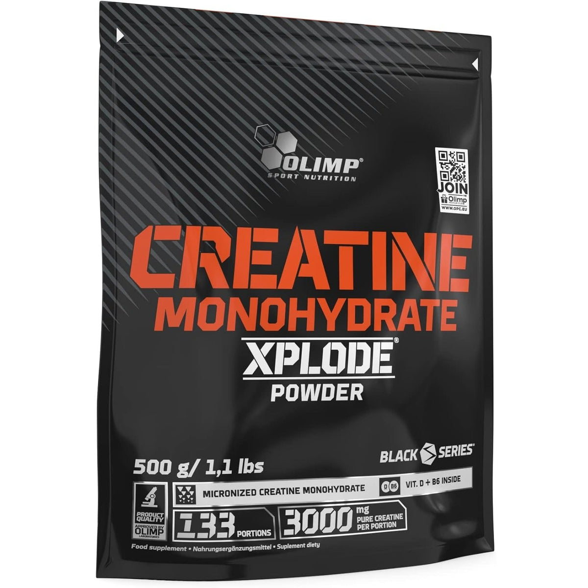 Olimp Nutrition Creatine Monohydrate Xplode, Orange - 500 grams kaina