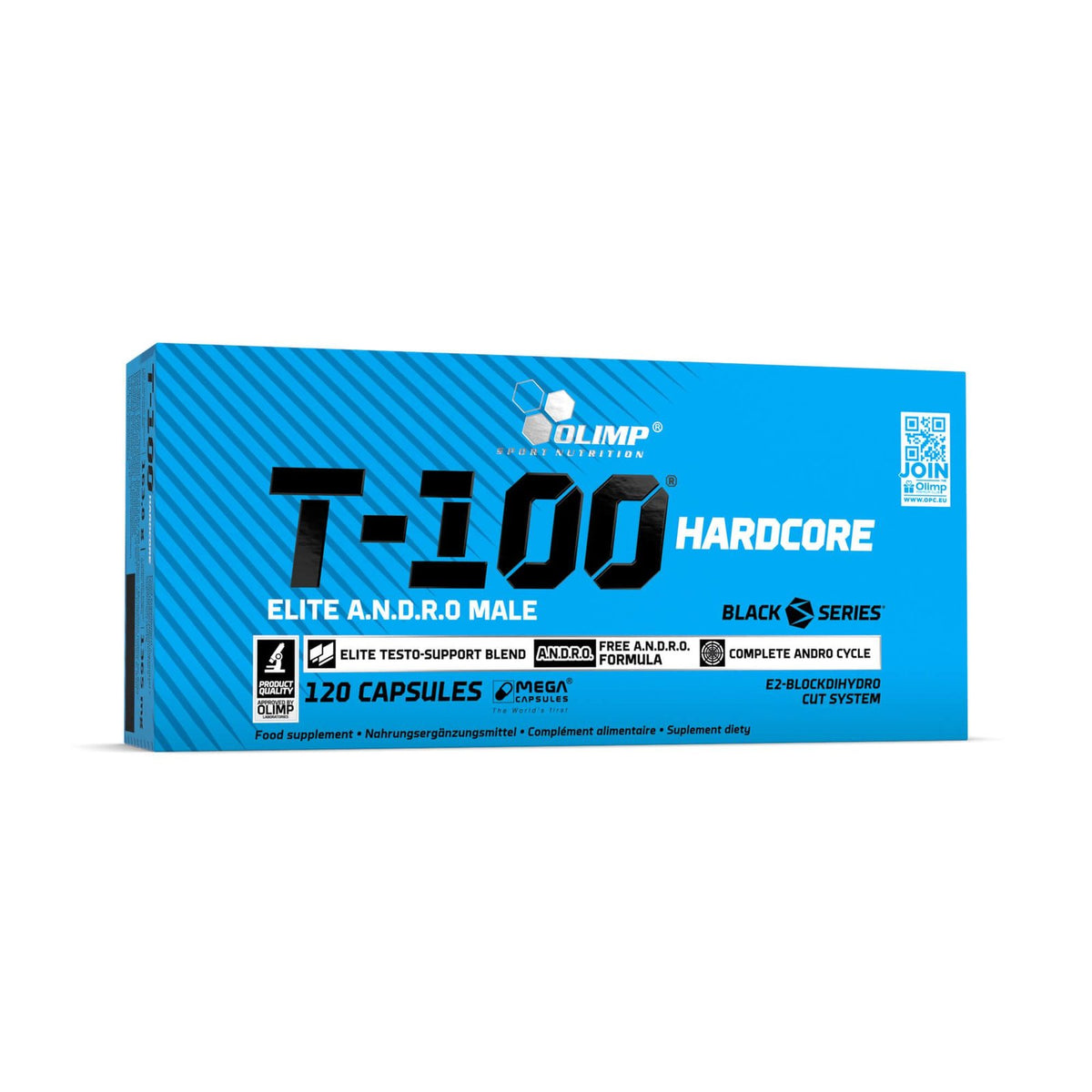 Olimp T-100 Hardcore 120 caps. kaina