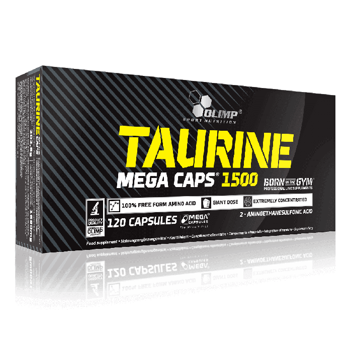 Olimp Taurine Mega Caps 1500 - 120 Kaps. kaina