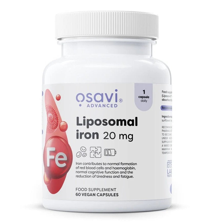 Osavi Liposomal Iron - 20mg - 60 vegan caps kaina