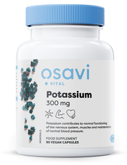 Osavi Potassium, 300 mg - 90 vegan capsules kaina