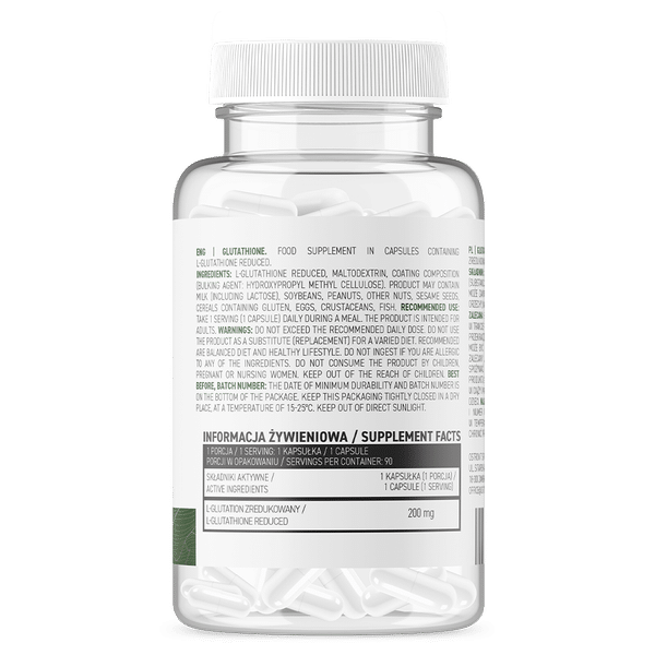 OstroVit Glutathione VEGE 90 vcaps sudetis