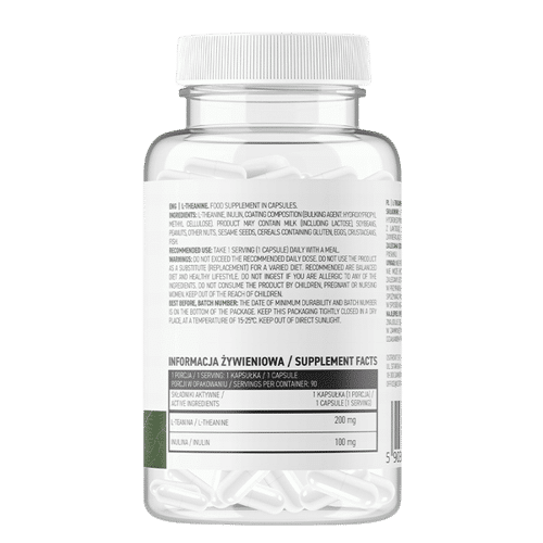 OstroVit L-Theanine VEGE 90 caps kaina sudetis