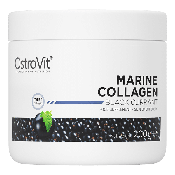 OstroVit-Marine-Collagen-200-g-juoduju serbentu-kaina
