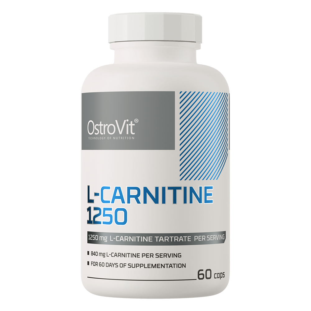 OstroVit Supreme L-Carnitine 1250 mg, 60 kapsulių kaina