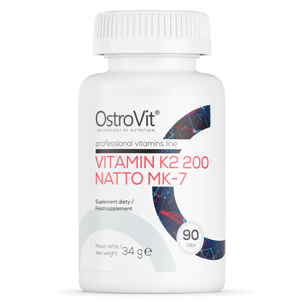 OstroVit Vitamin K2 200 Natto MK-7 90 tabs kaina