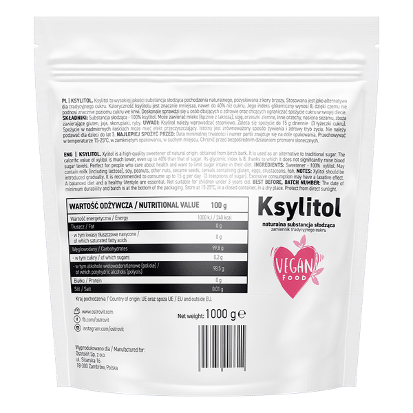 OstroVit Xylitol 1000 g 2