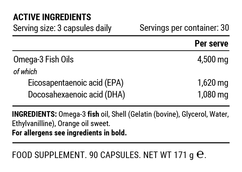 PILLAR PERFORMANCE ULTRA OMEGA 90 soft capsules Orange sudetis