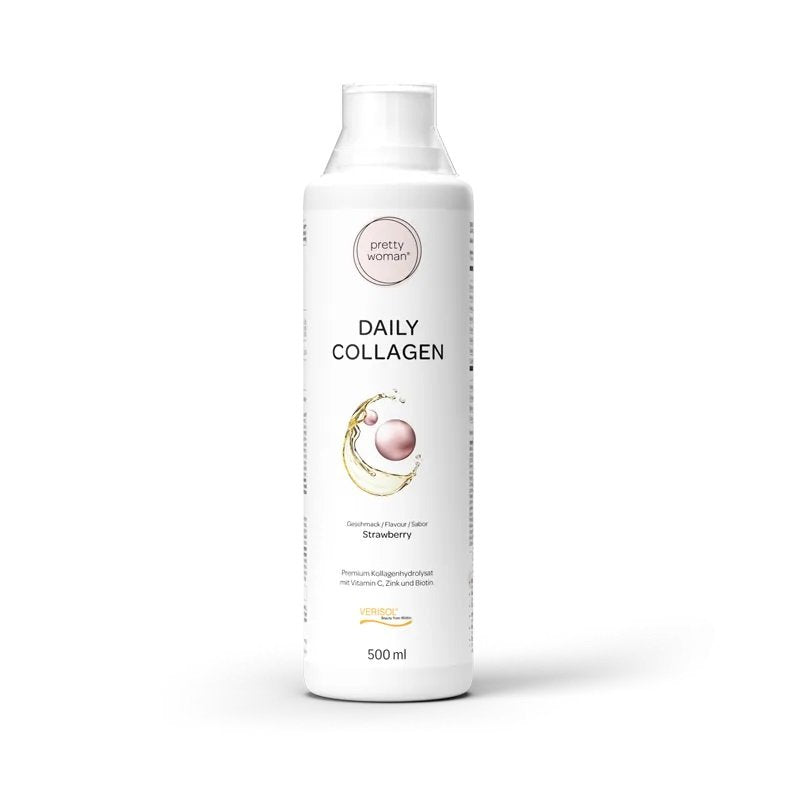 Pretty woman® Daily Collagen 500 ml- Collagen Beauty Drink with Strawberry Flavour kaina