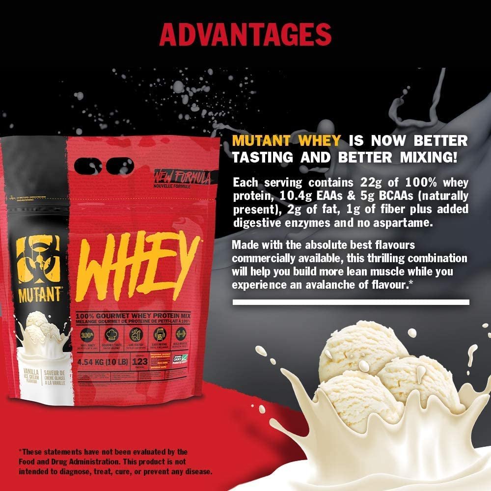 PVL Mutant Whey 2270 g. privalumai