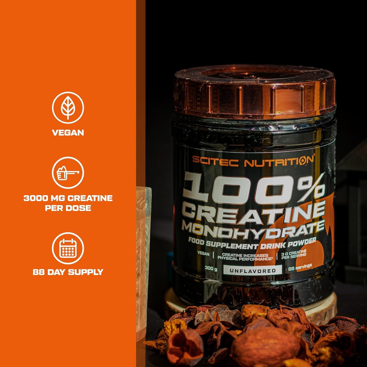 scitec 100 % creatine faktai