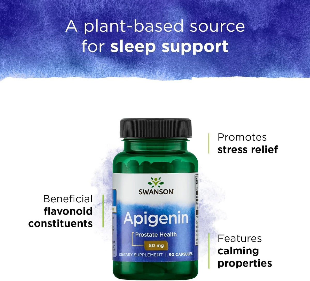Swanson Apigenin 50mg – 90 caps naudojimas