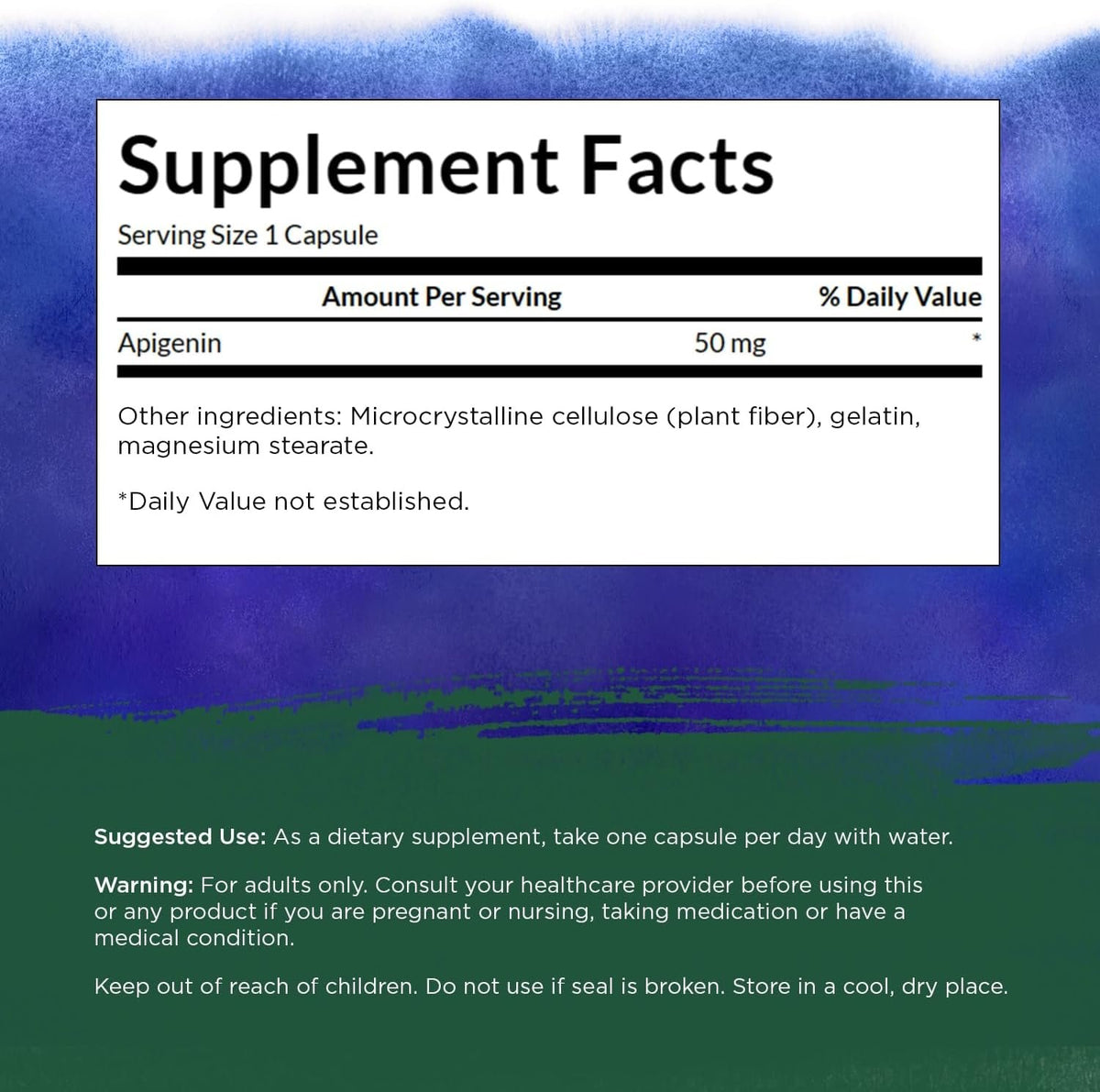 Swanson Apigenin 50mg – 90 caps sudetis