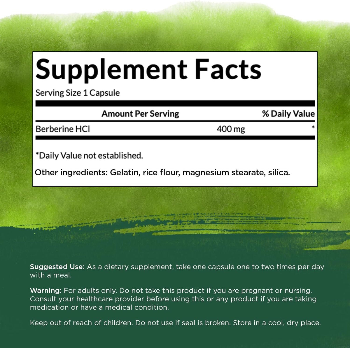 Swanson Berberine, 400mg - 60 caps sudetis