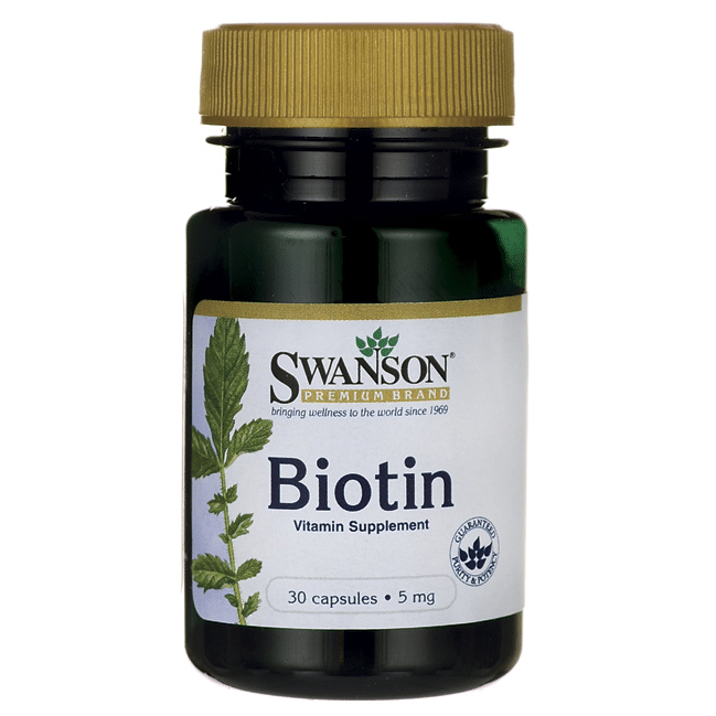 Swanson Biotin 5mg 30caps