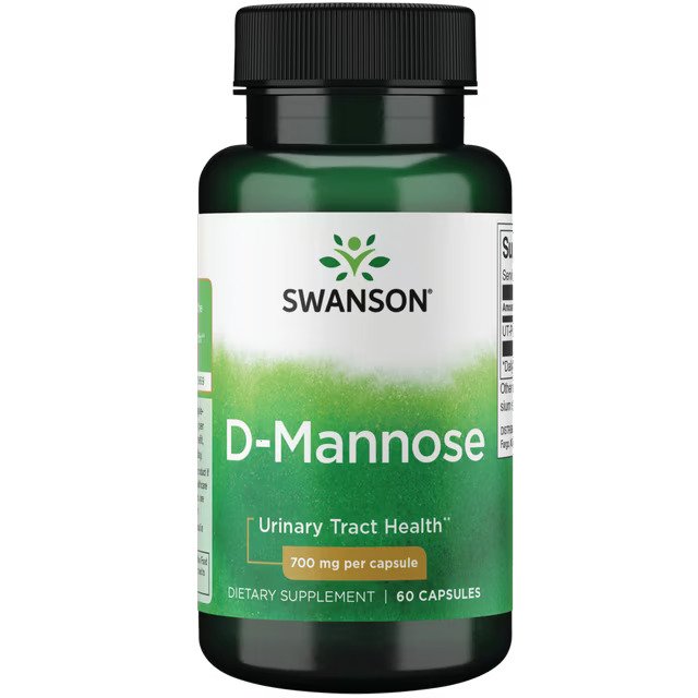Swanson D-Mannose 700 Milligrams 60 Capsules kaina (1)