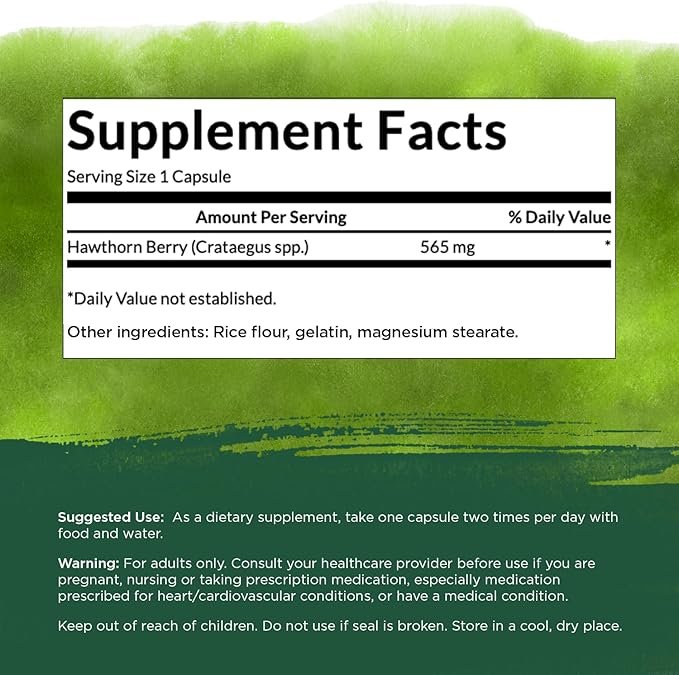 Swanson Hawthorn Berry 565mg 250 caps sudetis