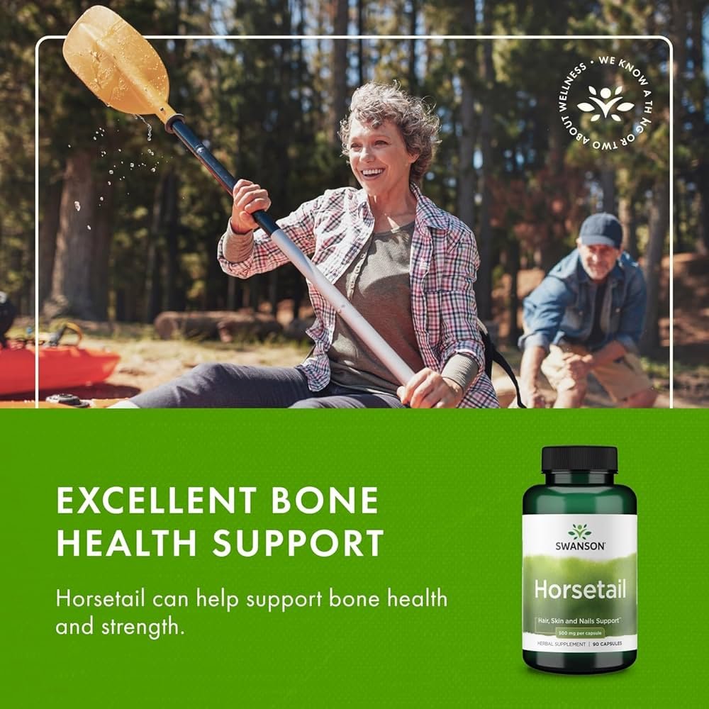 Swanson Horsetail, 500mg – 90 caps kaulams