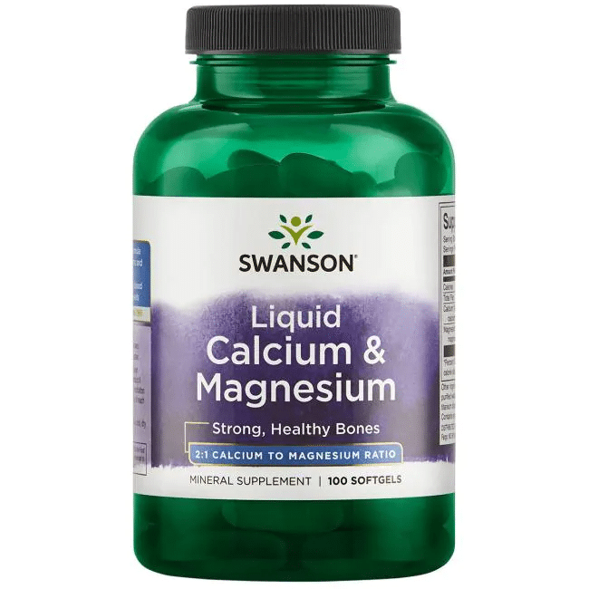 Swanson Liquid Calcium&Magnesium 100 sgels